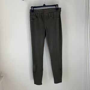 SPANX Olive Green Jeanish Leggings